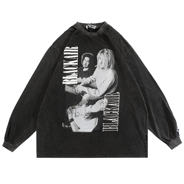 Nirvana Bleach Black Air Long Sleeve Shirt XanacityToronto