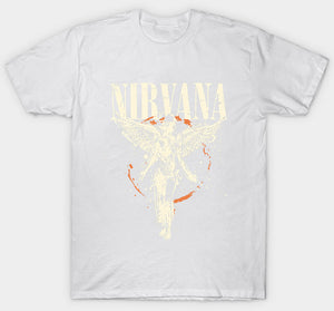 Nirvana In Utero Paint Splash T-Shirt White