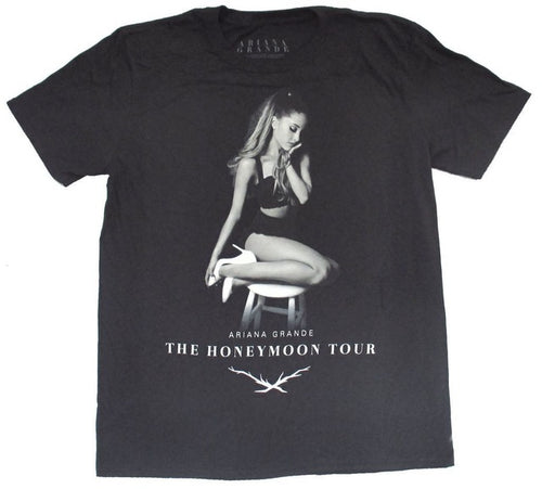 Ariana Grande - Honeymoon World Tour 2015 T-Shirt Black