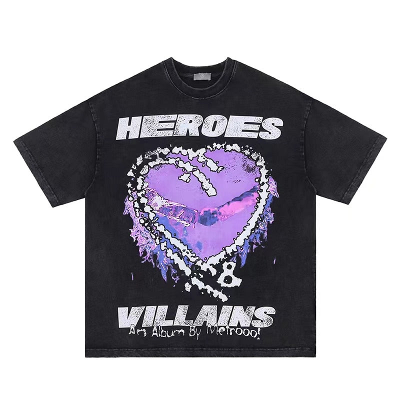 Heroes Villain's Purple Hearts T-Shirt Xanacity Toronto