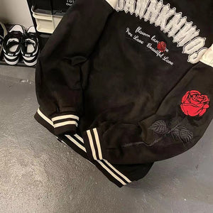Alone Rose Padded Suede Leather Jacket Xanacity Toronto