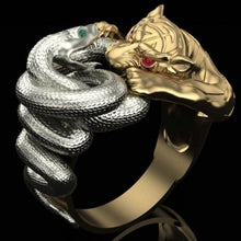Platinum & Gold Cobra Battle Ring Xanacity Toronto