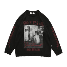 God Bless All Made Extreme Knitted Oversized Sweater Xanacity Toronto
