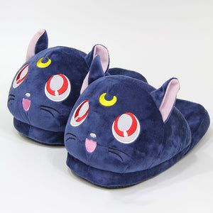 Sailor Moon Luna Cat Plush Slippers Xanacity Toronto