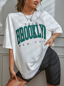 Classic Ladies Brooklyn New York Letterman T-Shirt - The Latest Underground Fashion Trends 2022 Xanacity Toronto