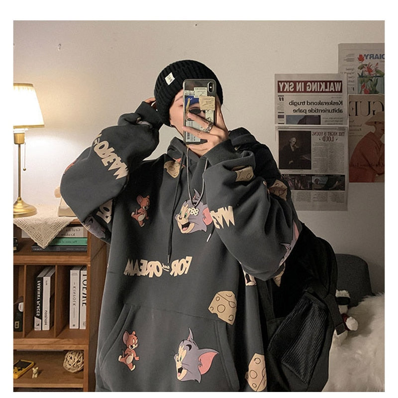Tom And Jerry All Over Print Hoodie