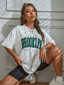 Classic Ladies Brooklyn New York Letterman T-Shirt - The Latest Underground Fashion Trends 2022 Xanacity Toronto