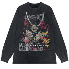 Blood Manipulation Black Source Washed Anime T-Shirt Xanacity Toronto