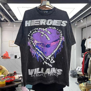 Heroes Villain's Purple Hearts T-Shirt Xanacity Toronto
