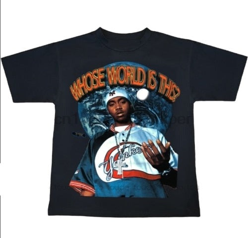 Nas The World Is Yours Old School Hip Hop T-Shirt XanacityToronto