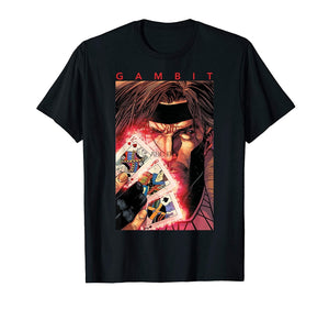 X-Men Gambit Glowing Cards Graphic T-Shirt XanacityToronto
