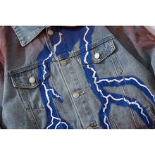 Lightning Printed Denim Jacket