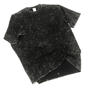 Distressing Black Short Sleeve T-shirt XanacityToronto