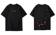 Planets Stars T-shirt Black China