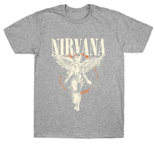 Nirvana In Utero Paint Splash T-Shirt Gray