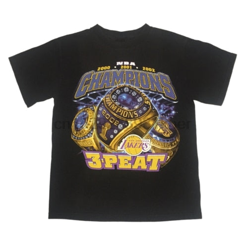 Los Angeles Lakers 3 Peat Rings T-Shirt XanacityToronto