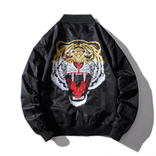 Black Tiger Back Logo Jacket