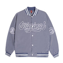 Original Embroidery Baseball Jacket blue