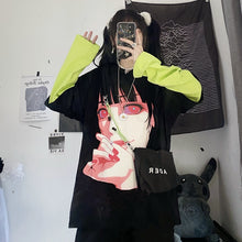 Anime Gothic Girl T-shirt Black (One Size) XanacityToronto