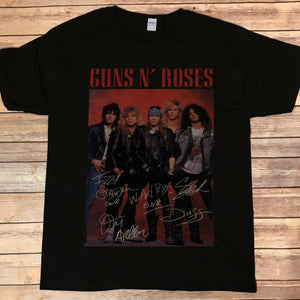 Guns N Roses Axel Rose Slash Signature T-Shirt XanacityToronto