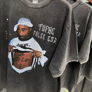 Tupac False God Faded T-shirt XanacityToronto