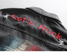 Lets Rock Thrashed Denim Jacket XanacityToronto