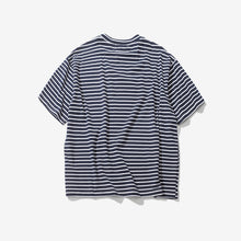 Rose Embroidery Striped T-shirt