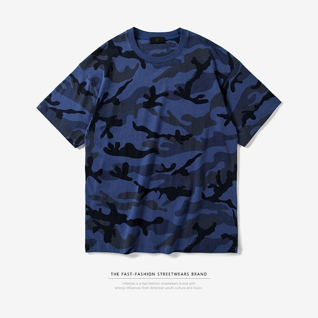 Camouflage T-shirts Blue