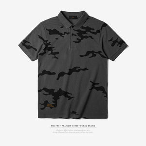 Black & Grey Camouflage T-shirts Grey camo