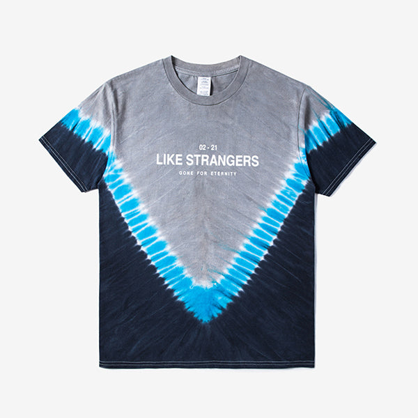 Like Strangers V-shaped Tie Dye T-shirt Multi