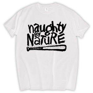 NAUGHTY BY NATURE - Big Logo T-shirt White