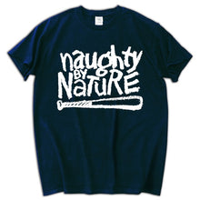 NAUGHTY BY NATURE - Big Logo T-shirt Dark Blue