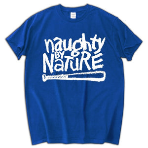 NAUGHTY BY NATURE - Big Logo T-shirt Blue