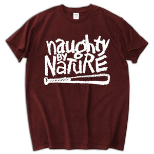 NAUGHTY BY NATURE - Big Logo T-shirt Dark Red