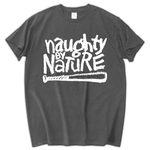 NAUGHTY BY NATURE - Big Logo T-shirt Dark Grey