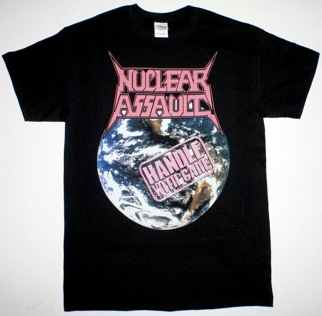 NUCLEAR ASSAULT - HANDLE WITH CARE S.O.D. ANTHRAX T-shirt Black