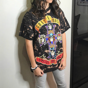 Guns N Roses Bleached Distressed T-shirt