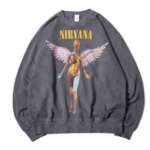 Nirvana - In Utero Crew neck Gray