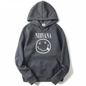 Nirvana Pullover Hoodie Dark Grey