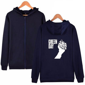 Green Day - American Idiot Hoodie navy blue 2