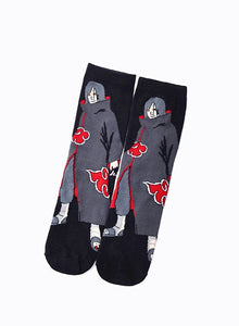 Naruto series socks Khaki One Size