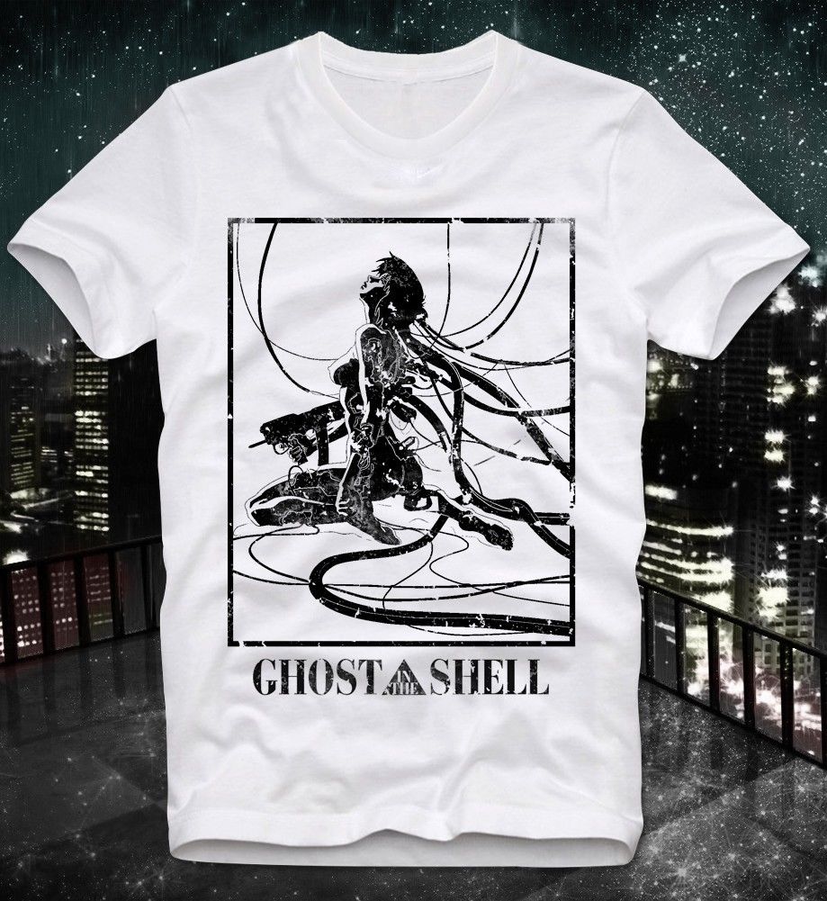 Ghost In The Shell Black & White T-Shirt